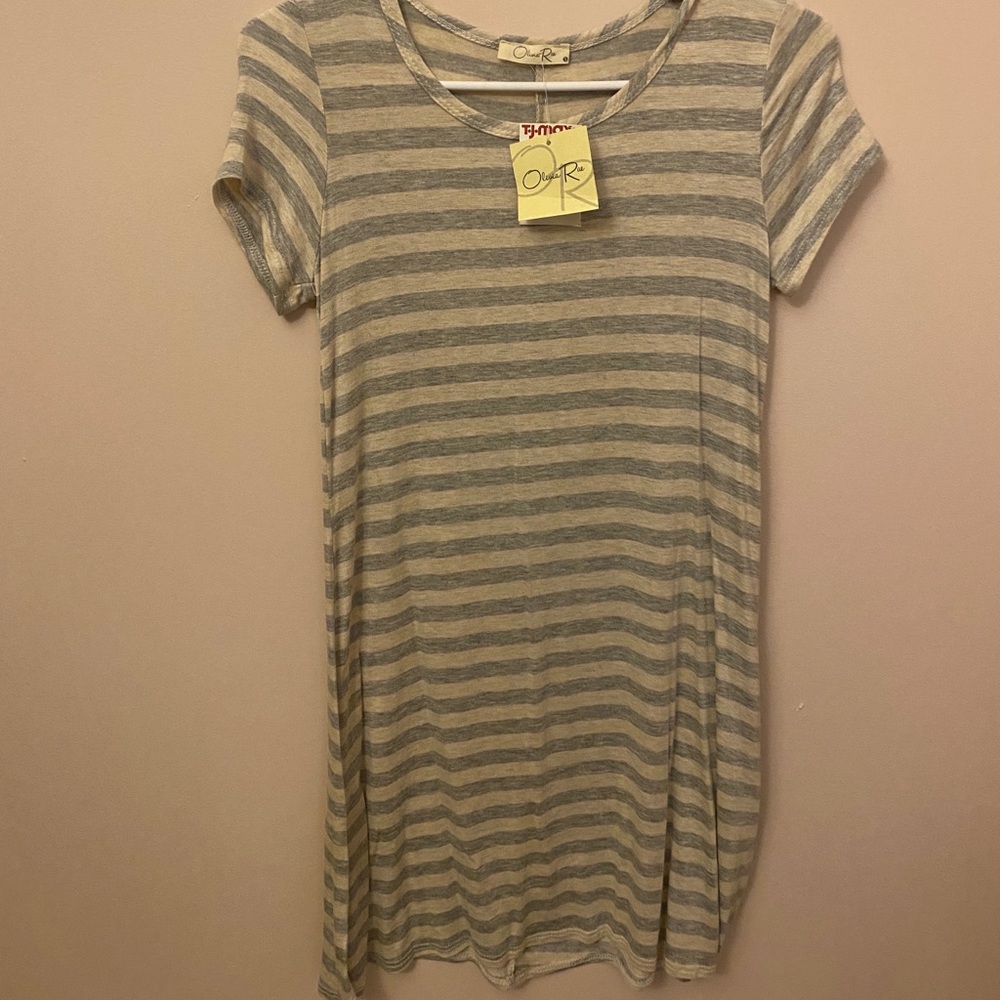 Striped T-Shirt Dress